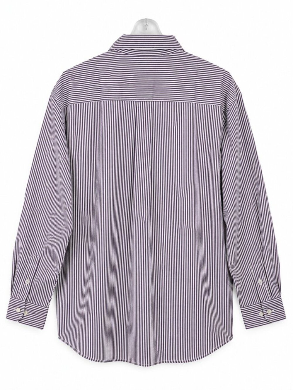 Vintage 90s Tommy Hilfiger Crest Pinstripe Shirt L 16-34 Classic Ivy League Prep - Picture 3 of 8